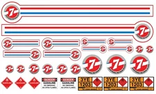 1/25 scale model Mad Max 7 Sisters gasoline truck gas tanker waterslide decals