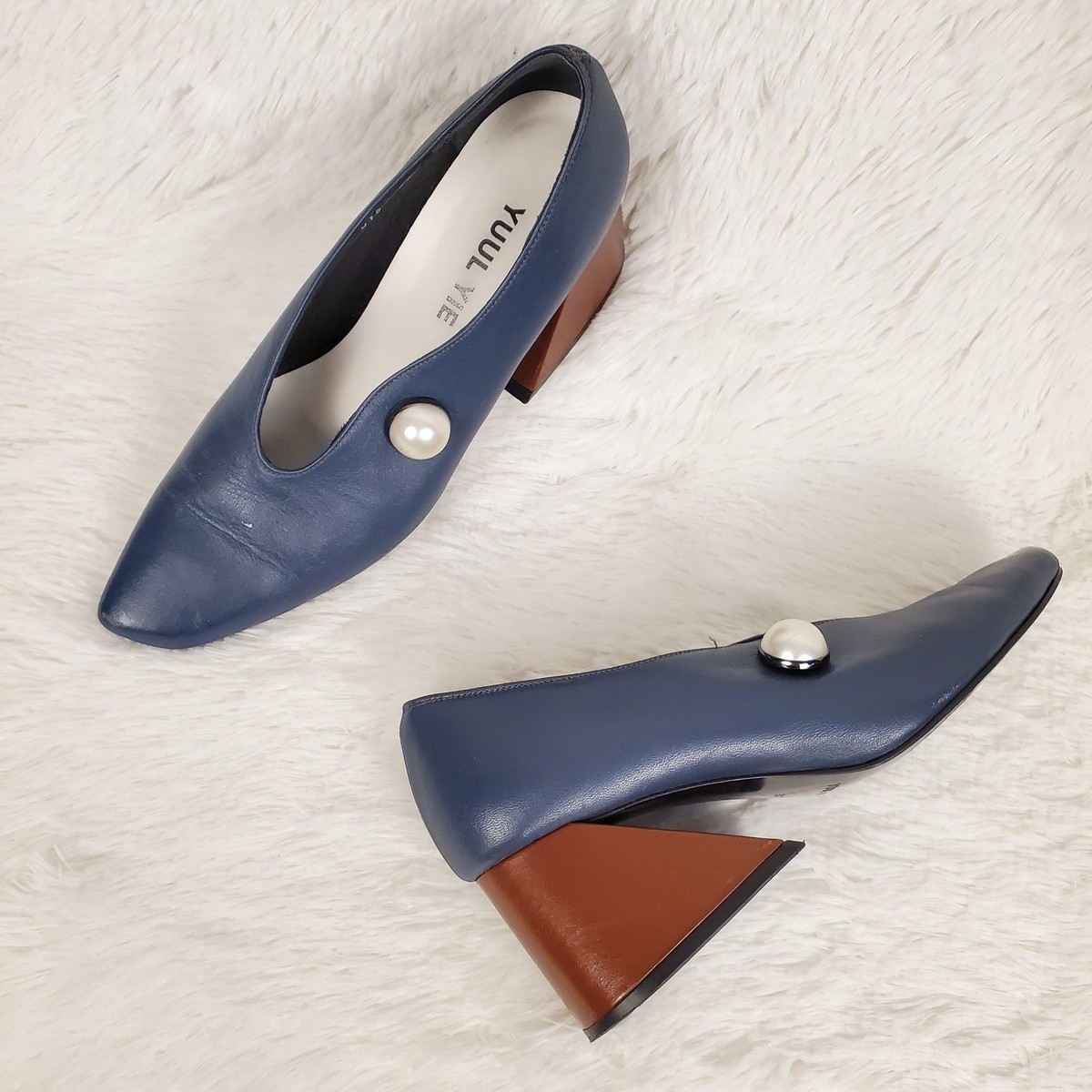 YUULYIE ユルイエ　パンプス　37.5 Yuul Yie Geometric Heel Pearl Pumps Size 37 | eBay