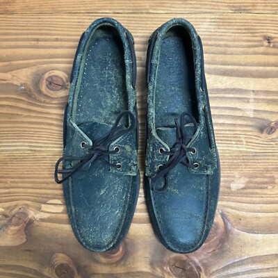 Sebago Docksides - Size 11m - Moss -B72973