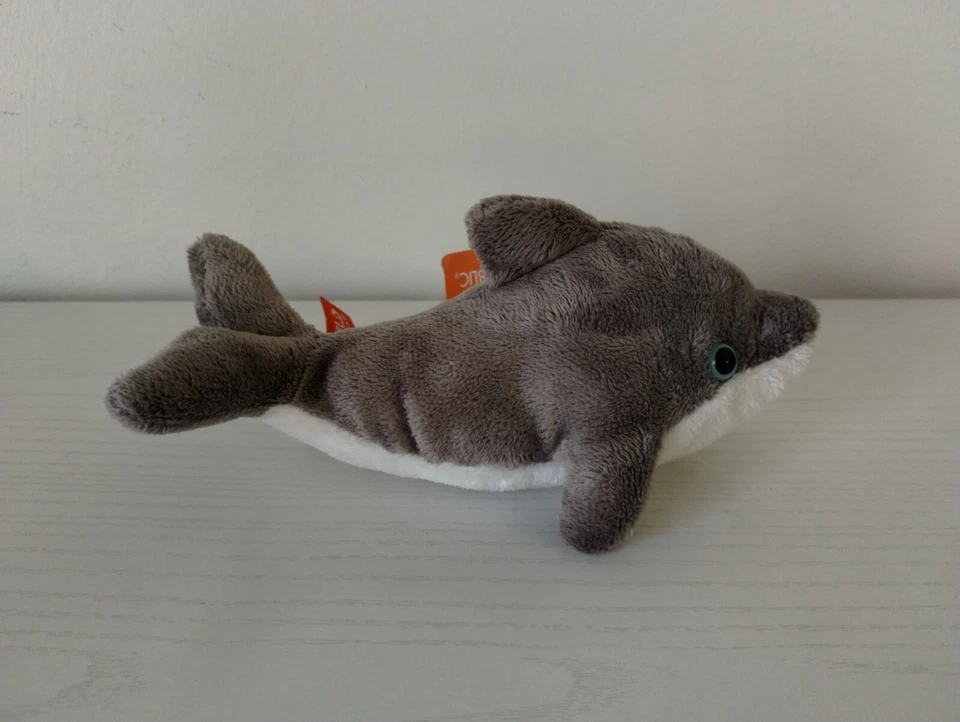Peluche K&M International Wild Republic Dolphin gris blanco 2017 7" Foto 4 de 4