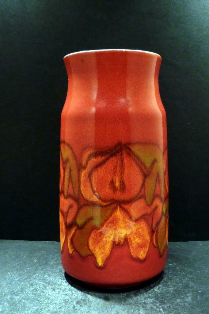 poole pottery陶器 Mid Century, Poole Pottery Multi-Colored 9” Vase, Made In England
