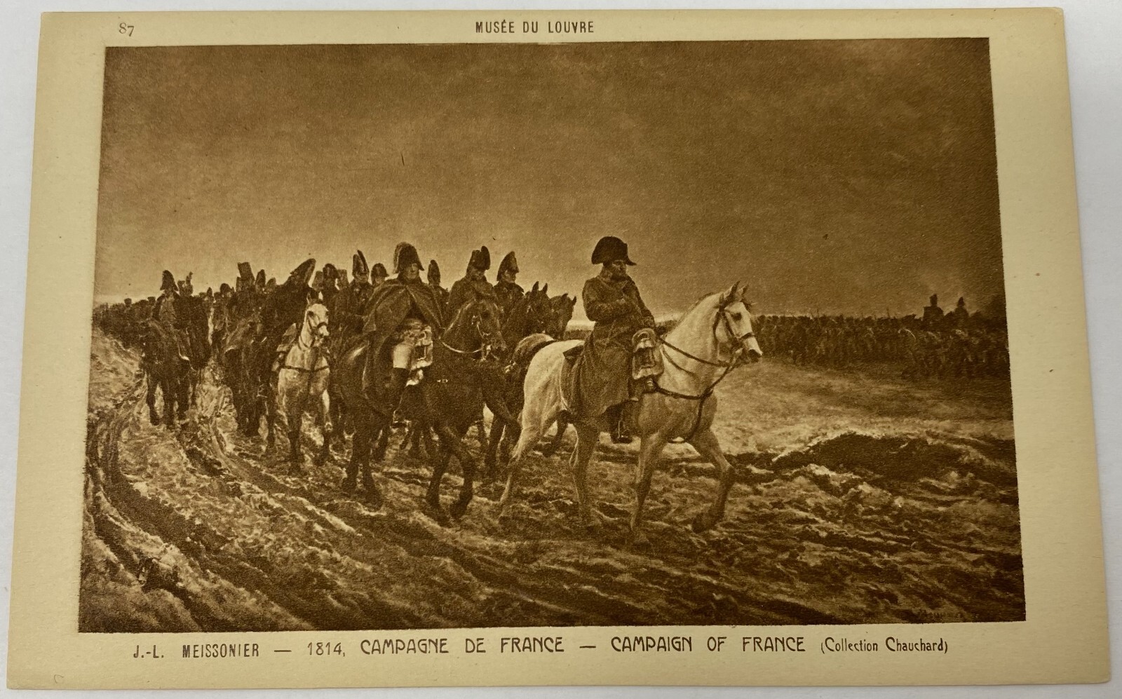 1814 Campagne de France, .J L Meissonier Musee du Louvre Postcard eBay