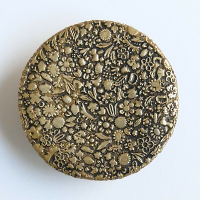 Antiker Knopf - Blumenmuster - 39 mm - 19.Jh. - Over-all / Wall-paper Button