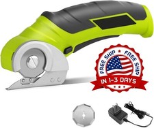 4V Tijeras Electricas Inalambricas Con Para Cortar Carton Plastico Cuero NEW US.