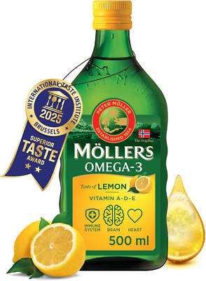 Möller'S Omega 3 Lebertran Öl | Nordic Omega 3 Nahrungsergänzung Mit EPA, DHA, V