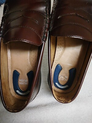 Nunn Bush Mens 9 M Brown Leather Casual Dress Penny Loafers  display picture 1