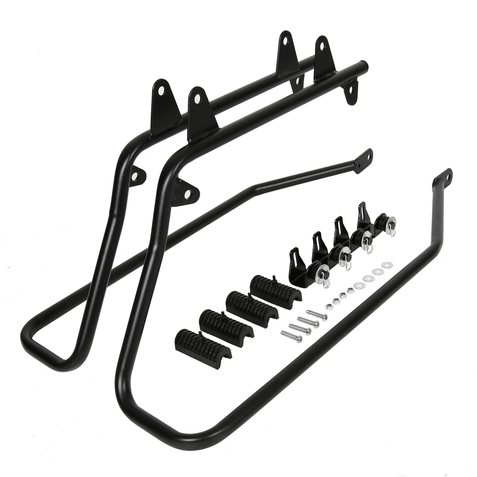 Extended Stretched Hard Saddlebags Conversion Brackets For Harley Softail Fatboy Foto 4 de 4