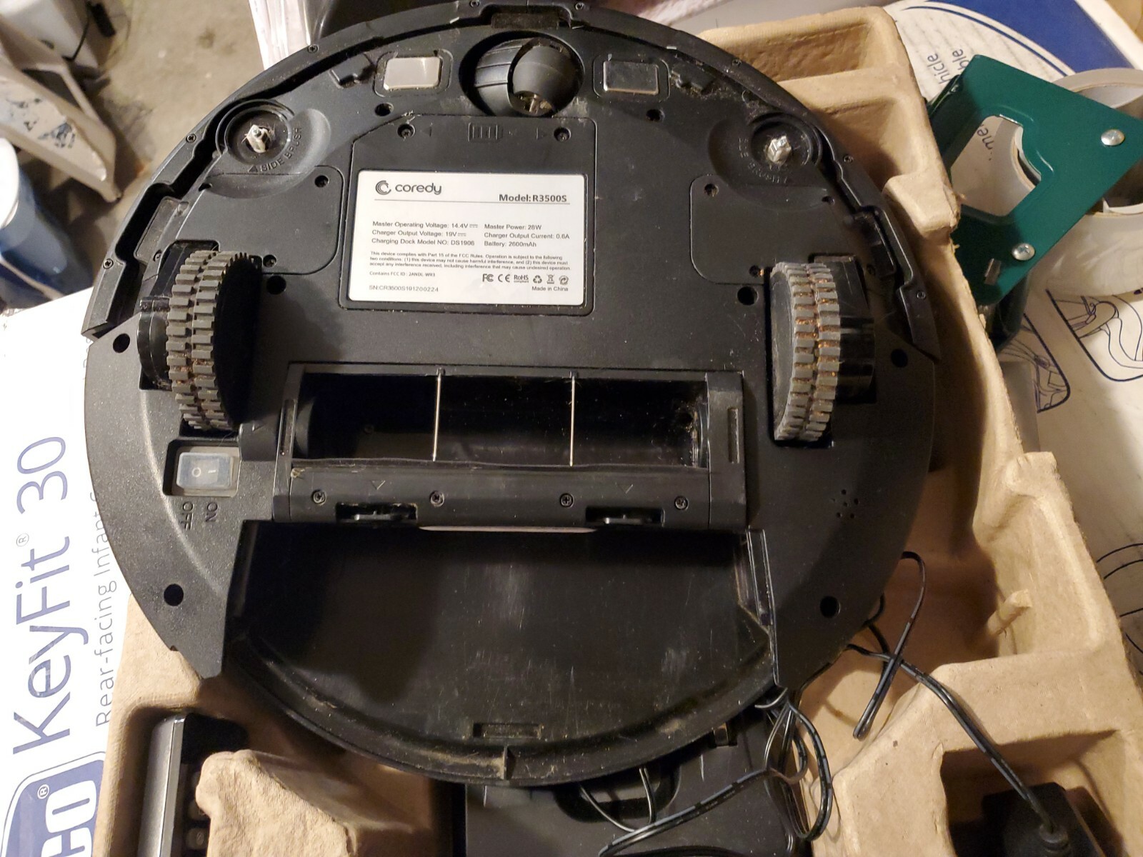 Coredy R3500S Robot Vacuum Cleaner 1700Pa W/Remote No dust bin or