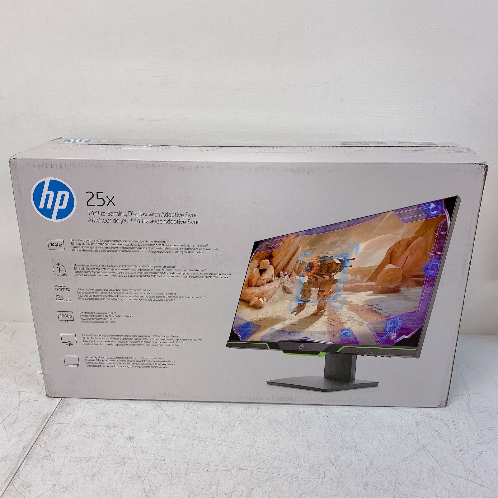HP 24.5 25x Gaming Monitor 144Hz 1ms G-Sync FreeSync 3WL50AA#ABA **SEALED  NEW** - Shopping.com