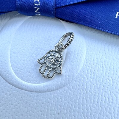 Hamsa Hand Pandora Evil Eye Charm Protective Hamsa Hand Dangle