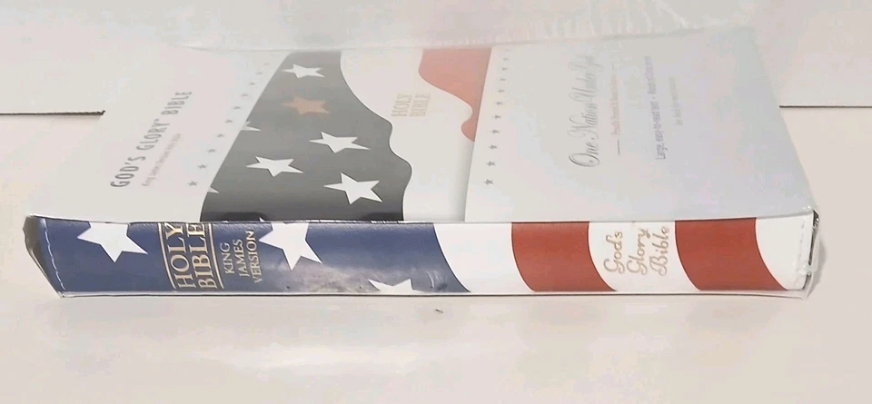 God's Glory Holy Bible KJV First Ed. Stars & Stripes Large Print Red Letter USA - Image 2 of 4