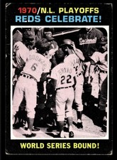 1971 Topps #202 1970 NL Playoffs: Cincinnati Reds Celebrate! - (Low Grade)