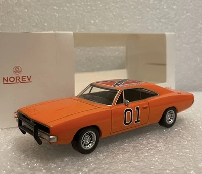 Miniature Norev Dodge Charger General Lee 1/43 1:43 Voiture Neuve en Boite - Photo 1/4