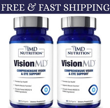 2 pack MD Nutrition Vision MD Eye Vitamin CARMIS - Eye Supplement 30 Softgels.