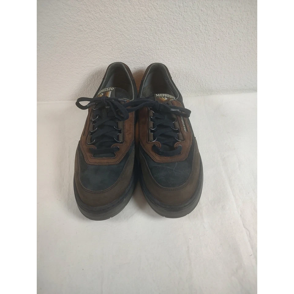 Zapato para caminar Mephisto Rush Runoff para mujer talla 9,5 negro y marrón nobuck con cordones Foto 2 de 4