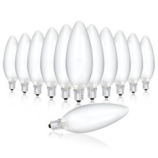 Candelabra Light Bulbs 40 Watt 120V B10 Candle Bulbs Replacement E12 12 Pack