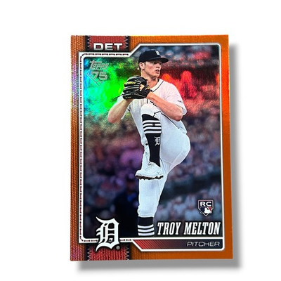 #ad Troy Melton RC Orange Rainbow Foil 21 25 2026 Topps Series 1 Detroit Tigers $139.99