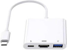 Digital AV Multiport Adapter Apple USB-C USB 3.0 To 4K HDMI AV Adapter, White
