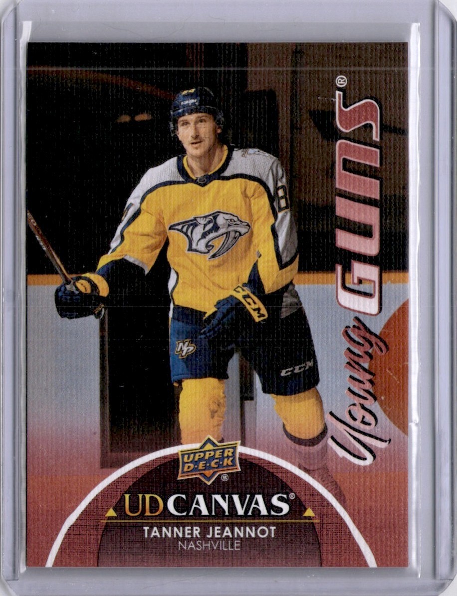 Tanner Jeannot Young Guns Canvas #C94 2021-22 Upper Deck Nashville Predators