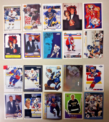 20 Card Lot of Different BRETT HULL Blues NHL HOF A must for collector! FREE S&H
