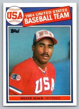 1985 Topps #398 Shane Mack Rookie Card