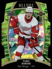 2019-20 Upper Deck Allure Green Quartz RC Taro Hirose Rookie 21/99 Detroit Red