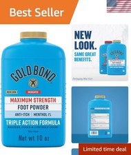 Talc-Free 10 oz. Foot Powder for Daily Odor Control and Moisture Protection