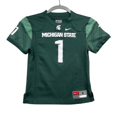 Michigan State Spartans Nike Football Jersey Kids 6 Green #1 NCAA Athletic