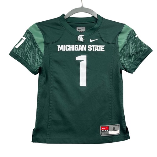 Michigan State Spartans Nike Football Jersey Kids 6 Green #1 NCAA Athletic