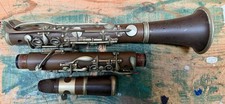 Vintage classic brown clarinet