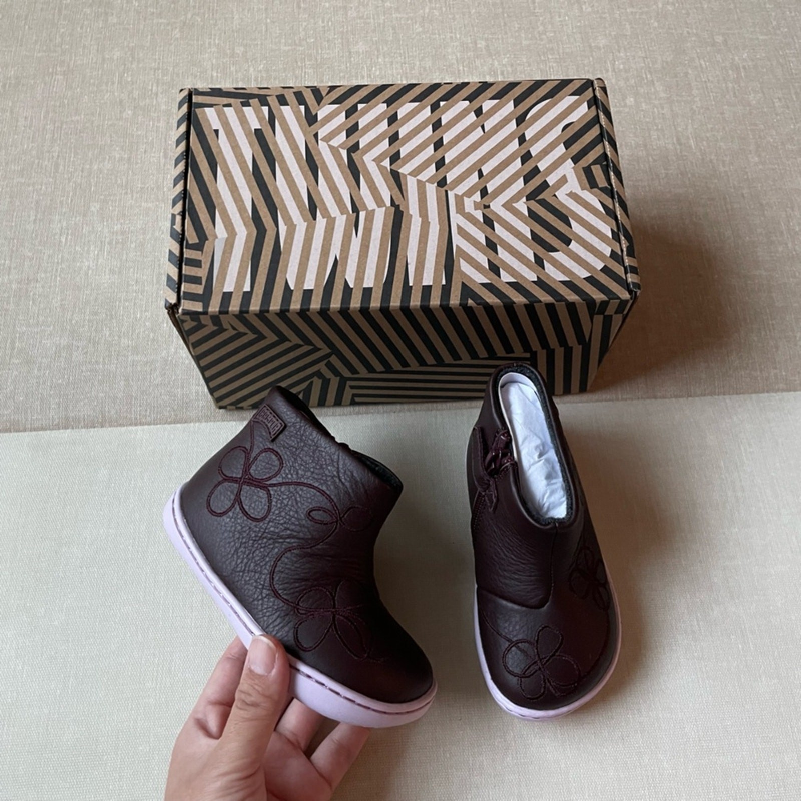 Camper Kids Baby Girl Twins Leather Boots
