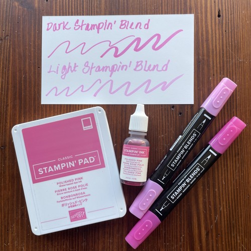 Stampin’ Up! POLISHED PINK Ink Pad, Ink Refill Reinker Stampin’ Blends