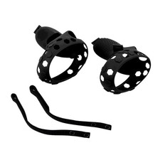 2Pcs Handle Grip Cover Silicone Nylon Strap For Oculus Quest 2 VR Controller