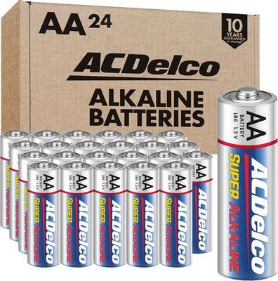 #ad ACDelco AA Super Alkaline Batteries 24 Count for Home and Office Free Shipping $11.52