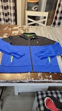 Polo Ralph Lauren Performance Color Block Full Zip Track Jacket Black/Blue Size