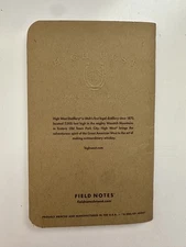 Field Notes High West Distillery Whiskey Custom notebook