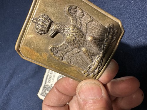 NICE ORIGINAL FRENCH 1ST EMPIRE NAPOLEON CAVALRY OFFICERS BELT BUCKLE