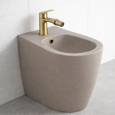 VIDAXL - Rubinetto Miscelatore per Bidè Oro 13x12 cm