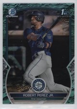 2023 Bowman Chrome Prospects Aqua Lunar Crater Refractor Robert Perez Jr 0l1