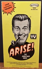 ARISE! THE SUBGENIUS VIDEO 1989 VHS - Bob Dobbs - VERY RARE - OOP