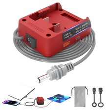 Deckit Starlink Mini Battery Adapter,Compatible with Milwaukee M18 5FT, M red