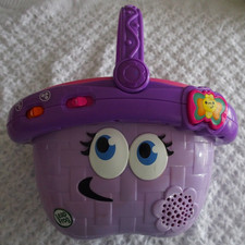 Leap Frog My Little Picnic Basket ONLY Colors Shapes Learning Toy Purple