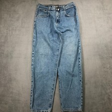 Vintage Structure Jeans Men's 32x30 Blue Denim 90s Tapered Retro Made in USA