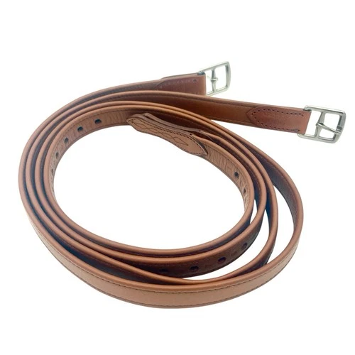 Stubben 7/8" Tobacco Brown Stirrup Leathers 50” inch - 2 pc soft leather