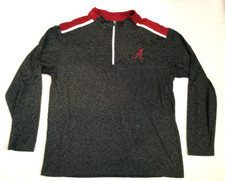 Colosseum Athletics Alabama Crimson Tide Red 1/4 Zip Pullover Sweatshirt Mens XL