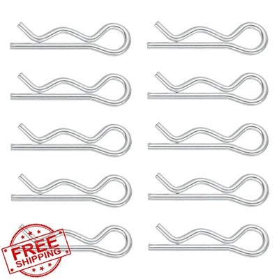 RiseDirectly R Clips 1.8mm x 35mm Zinc Plated Steel 10 Pcs