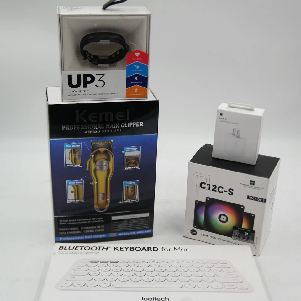 CHRISTMAS BUNDLE MEN apple 20W POWER ADAPTER KEMEI PROFESSIONAL HAIRCLIPPER 5ART - Image 2 of 2