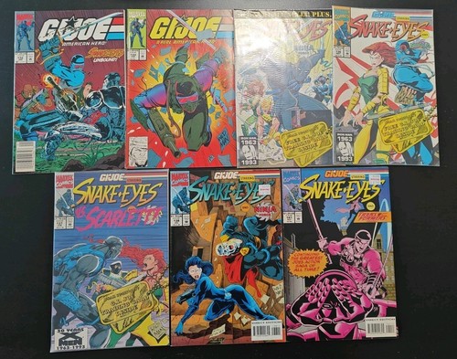 Marvel Comics 1993 GI Joe Comics #132 133 135-138 & 141 Snake Eyes