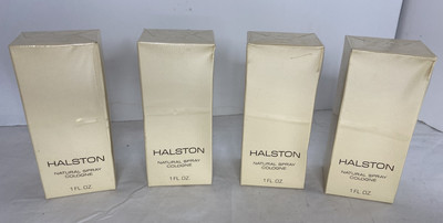 NIB vintage HALSTON natural spray Cologne 1.0 oz Lot Of 4 Sealed 1970s 4 Oz