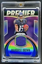 2019 Panini Prizm Marquise Brown Premier Rookie RC #PJ-MBR Ravens